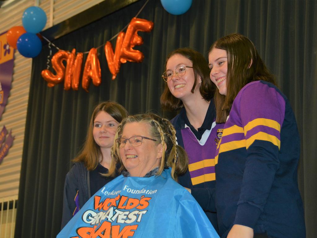 At the St Joseph's College 2023 World's Greatest Shave event. Picture: Rhylea Millar