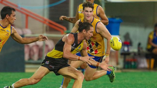 Nightcliff Tigers and Wanderers will come face-to-face in Round 9 of the 2022-23 NTFL season. Picture Glenn Campbell