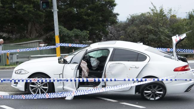 Multiple people were hospitalised after the incident on Sunday. Picture: Jeremy Piper