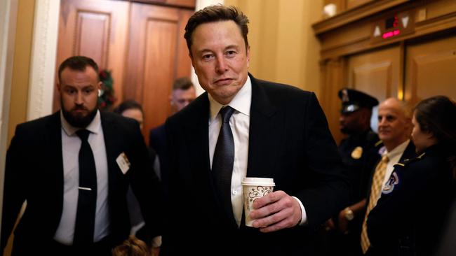 The spending clash added urgency to the question of how much influence Elon Musk will have on Capitol Hill. Picture: Getty