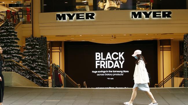 Economists expect Black Friday sales to lift retail turnover figures up even more. Picture: Sam Ruttyn