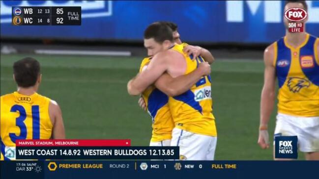 West Coast Eagles upset hurts Western Bulldogs’ finals hope