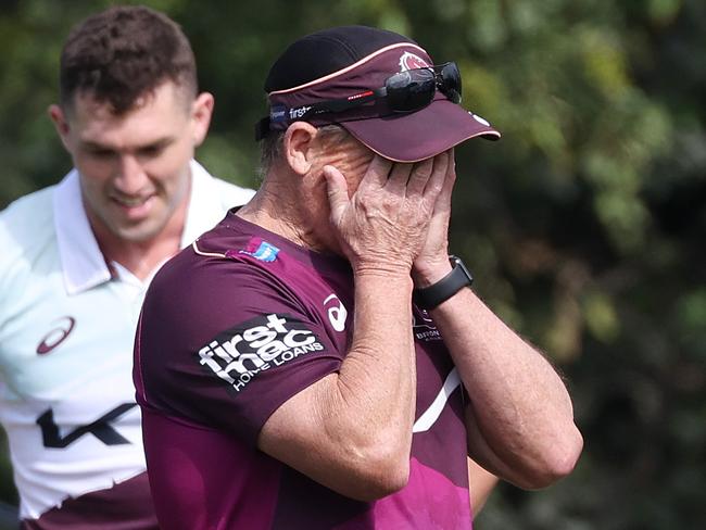 Coach Kevin Walters, Brisbane Broncos training, Red Hill. Picture: Liam Kidston