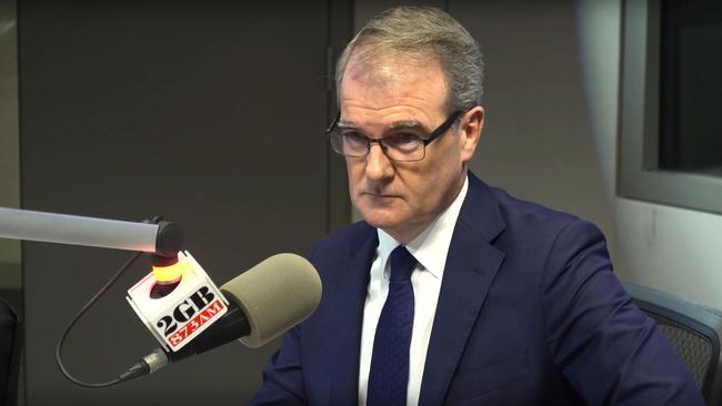 Michael Daley during an interview at 2GB where he threatened to sack Alan Jones, along with all other sitting members, from the SCG Trust board if elected.