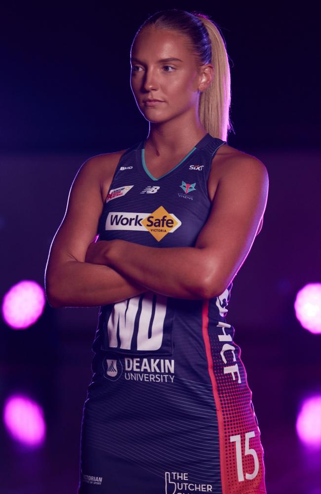 Watson has been named as the Melbourne Vixens’ 11th player for the 2025 Super Netball season. Picture: Matt Harrington