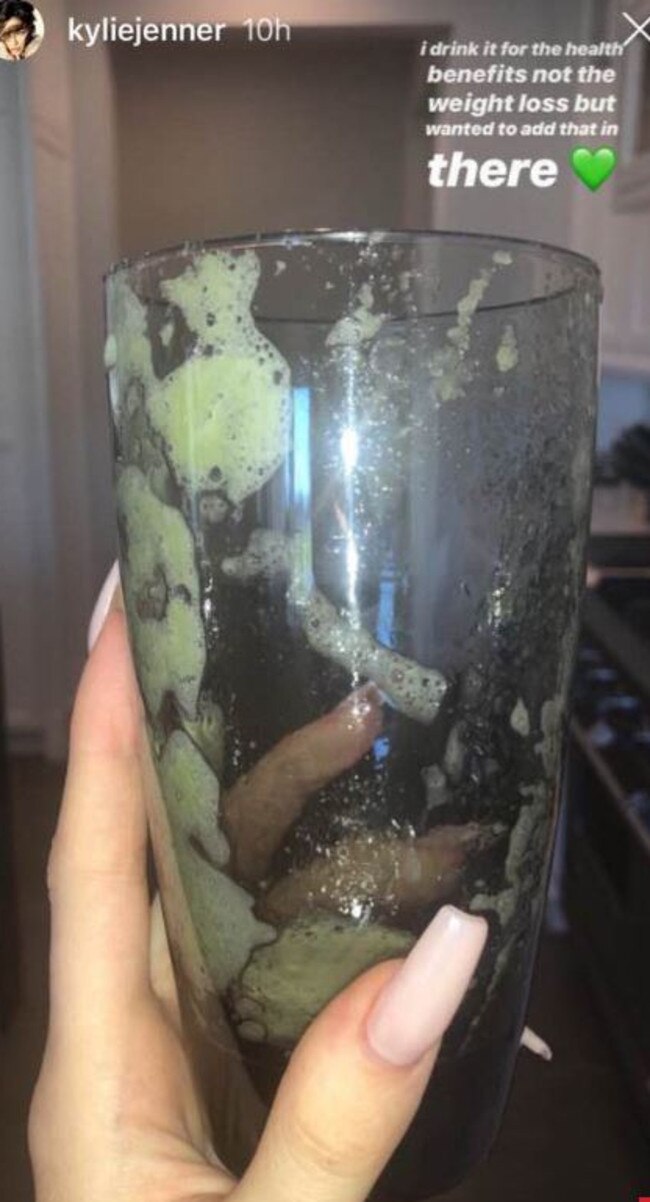 She drinks it for health reasons, not weight loss.