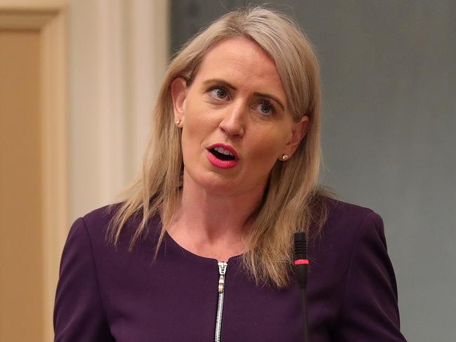 Minister Kate Jones, Question Time, Parliament House, Brisbane. Photographer: Liam Kidston