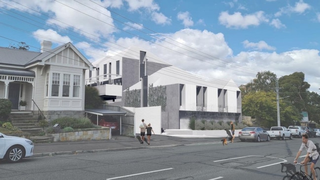 A DA has been lodged for 29 social housing units in North Hobart. Pic: era planning and environment