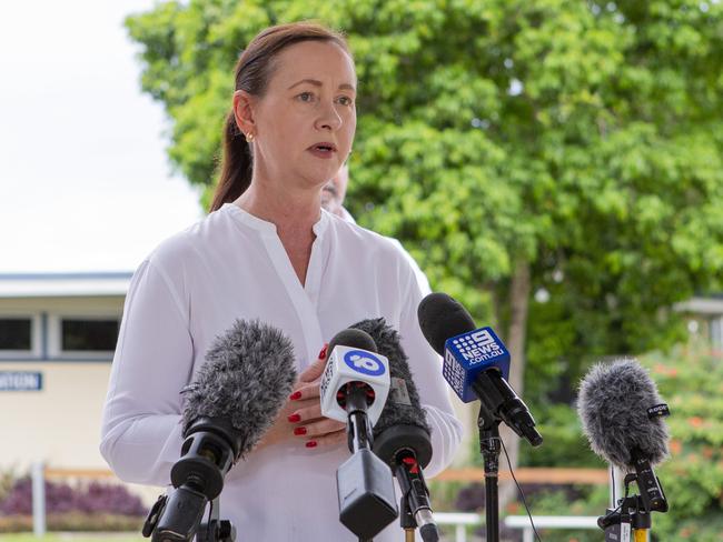 Queensland Health Minister Yvette D’Ath yesterday. Picture: Jerad Williams