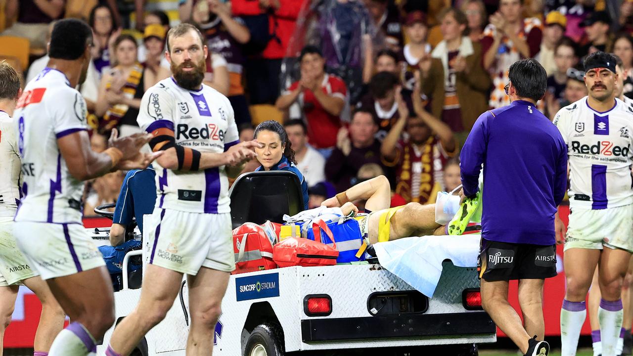 Suncorp went silent after the horrible injury. Pics Adam Head