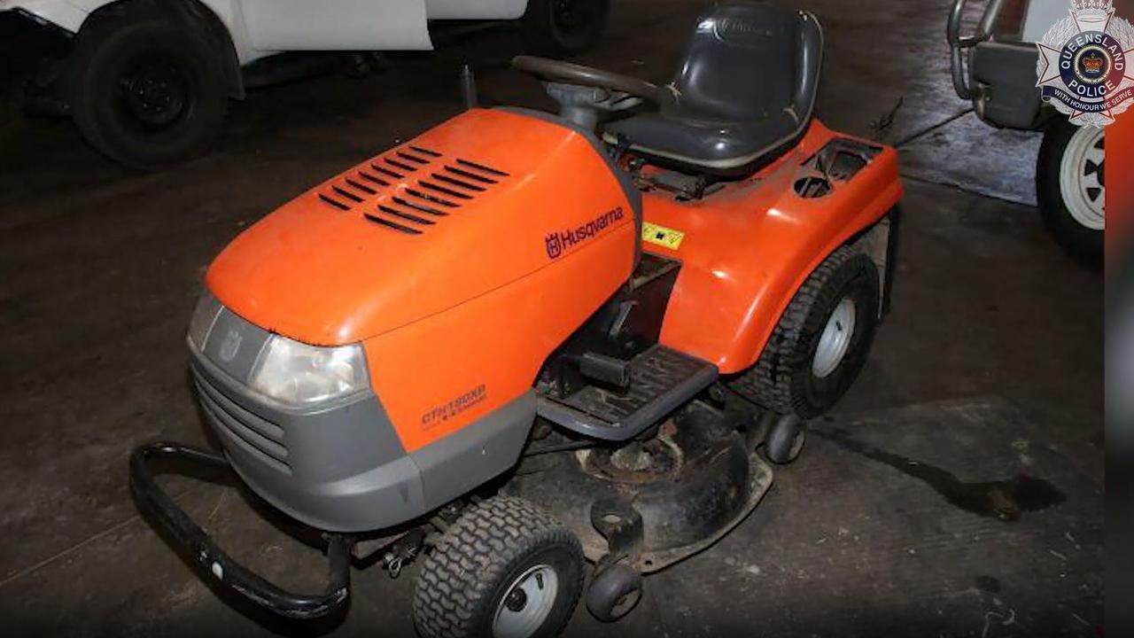 The lawnmower Frances Crawford was found with. Pic: Supplied QLD Police
