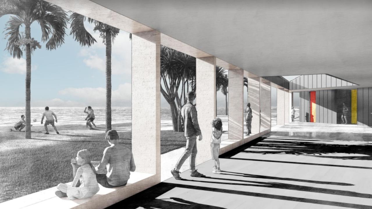 Artist's impression of the brand new Moore Park Surf Lifesaving Club waiting to be approved for development by Bundaberg Council.