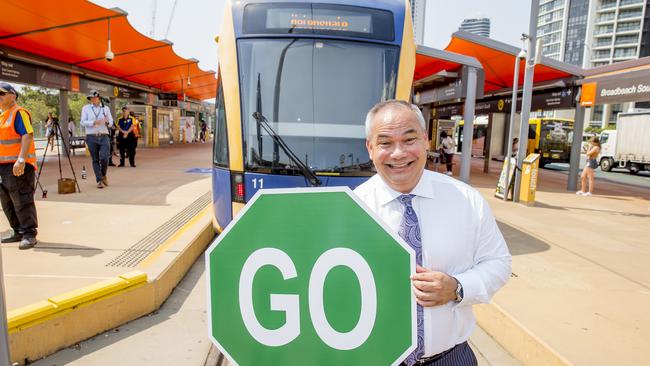 Mayor Tom Tate is holding up a GO sign to revive plans for a multistorey carpark at Burleigh Heads. Picture: Jerad Williams