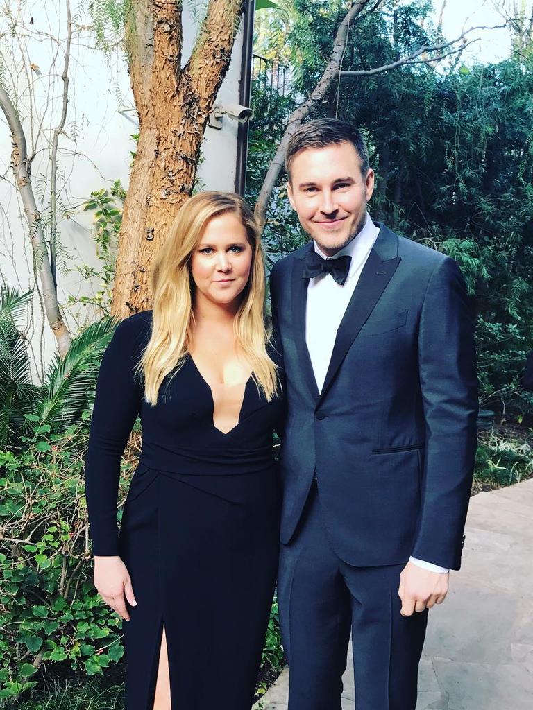 Amy Schumer ... "Sadie Hawkins #goldenglobes" Picture: Instagram