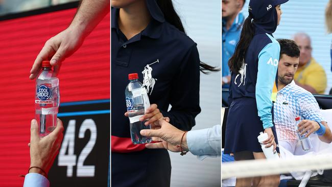 Novak Djokovic and his team caught in a fresh bottle controversy.