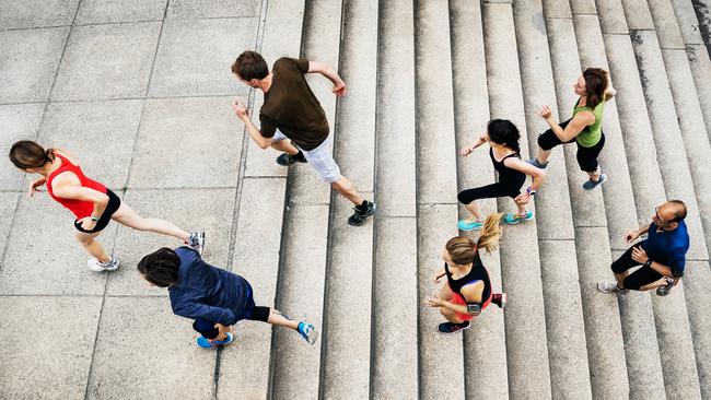 Climbing stairs and walking is the key to beating hip tightness.