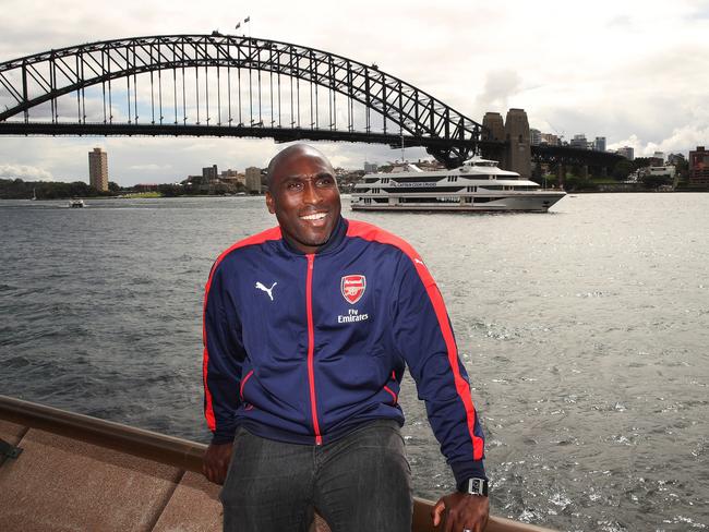 Arsenal FC legend Sol Campbell hits town. Picture: Phil Hillyard