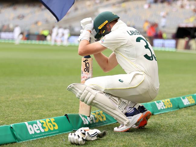 Marnus Labuschagne puts some of his ‘luck’ down to prayer as much as good fortune. Picture: Cameron Spencer/Getty Images