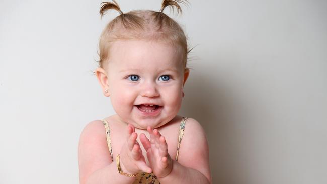 9 month old Savannah Hayes is the Courier Mail online cutest girl. Bahrs Scrub Friday 7th June 2024 Picture David Clark