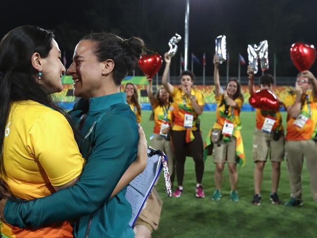 The world got excited by this romantic proposal. Picture: Alexander Hassenstein/Getty Images