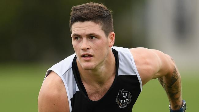 After switching from the midfield to defence midway through last year, Pie Jack Crisp’s pressure rating and intercepting was a feature. Pic: Getty Images