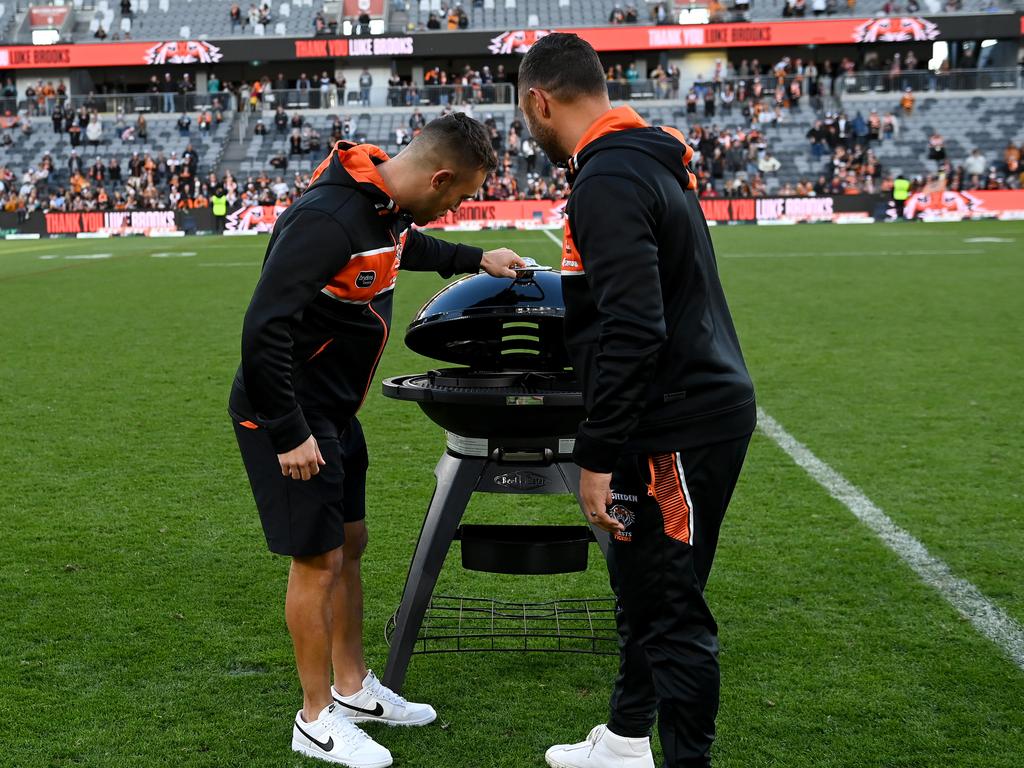 Luke Brooks’ “loyalty” was famously rewarded with a BBQ. Photo: NRL Photos