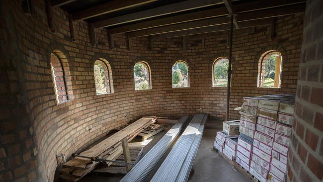 Inside the castle at Geeveston. Picture: CHRIS KIDD