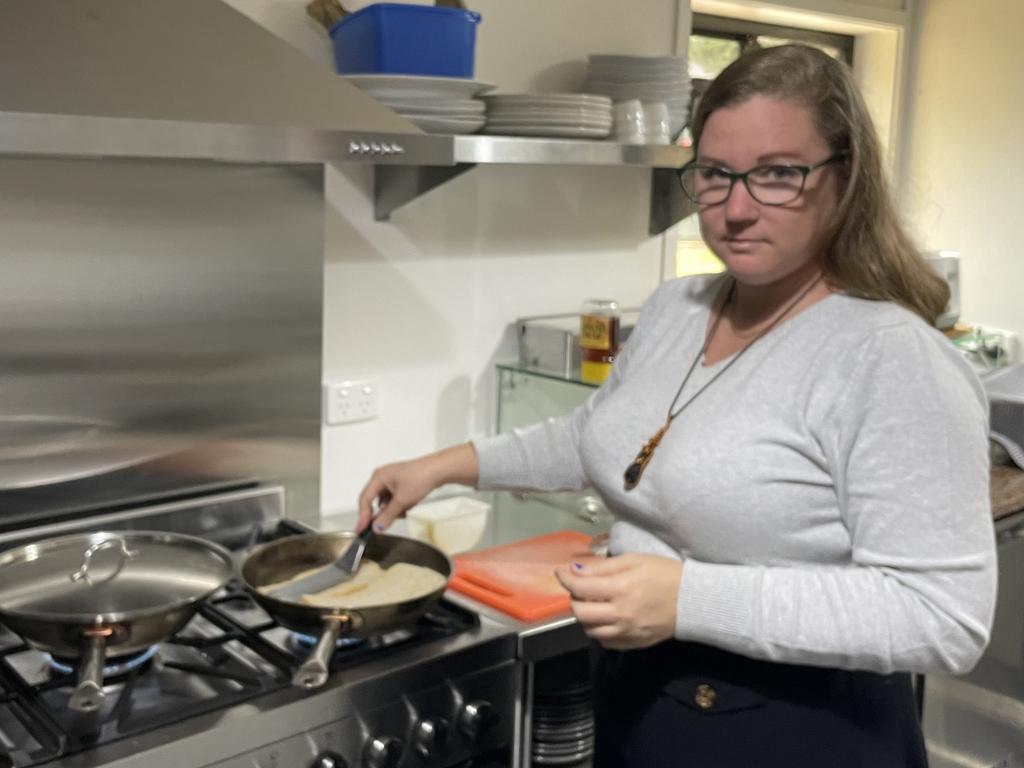 Kat, Louise's daughter, turns the goats into dishes for her Finch Hatton cafe. Photo: Fergus Gregg