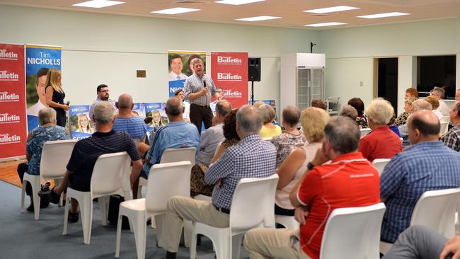 Tim Nicholls fronted a vocal crowd.