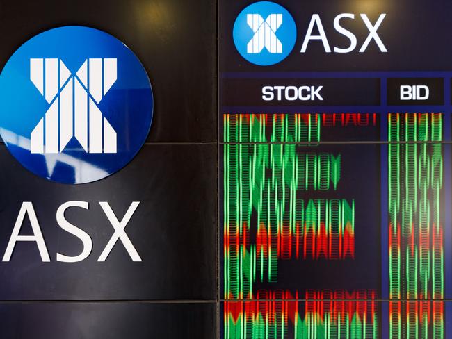 SYDNEY, AUSTRALIA - NewsWire Photos, October 29 2024. GENERIC. Stocks. Finance. Economy. Stock price ticker of the Australian Stock Exchange, ASX, at their offices on Bridge Street. Picture: NewsWire / Max Mason-Hubers