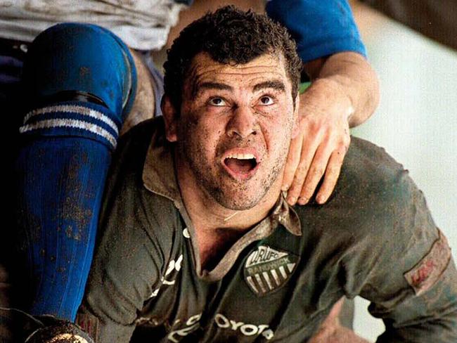 Michael Cheika during his playing days for Randwick, where he forged a friendship with Simon Poidevin.