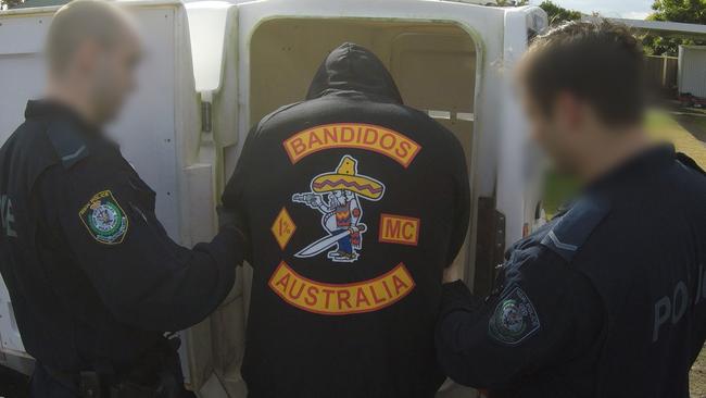 NSW Police Raptor Squad is cracking down on the Bandidos, Finks and Mongols bikie gangs as they fight it out for control over northern NSW. Picture: NSW Police