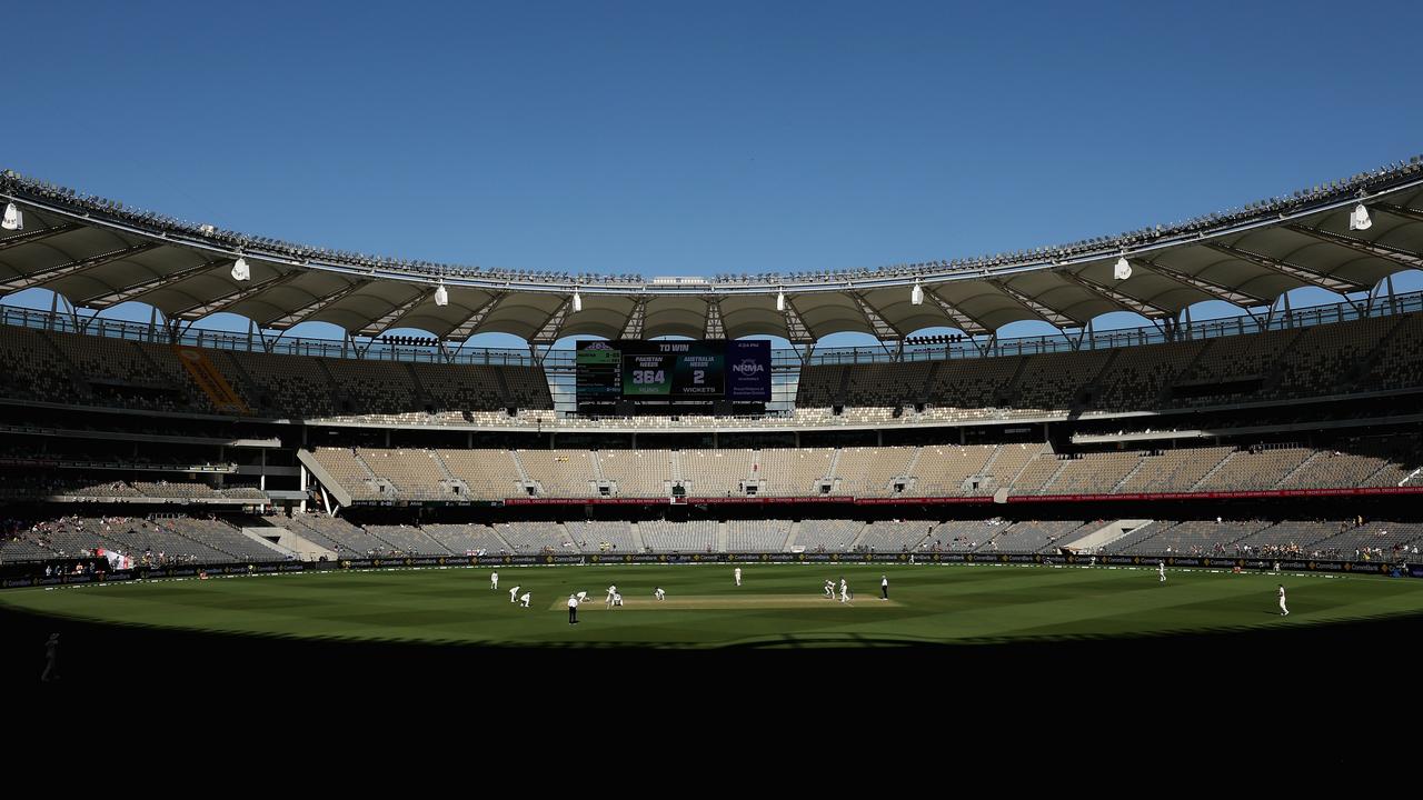 The sparse crowd at Perth Stadium. (Photo by Paul Kane/Getty Images)