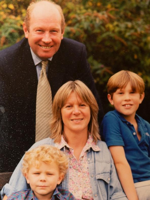 Jack with his parents and brother. Picture: Supplied