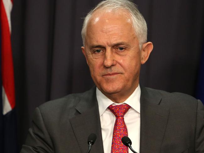 Malcolm Turnbull at Parliament House in Canberra. Picture Kym Smith