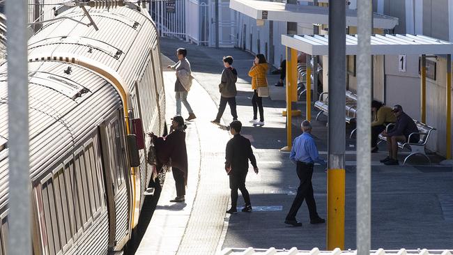 Some train services will be back up and running from Thursday. Picture: NCA NewsWire / Jono Searle