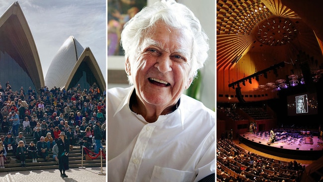 Australians have turned out in big numbers to celebrate the life of former prime minister Bob Hawke. Picture: Elias Visontay/Megan Slade/Getty Images