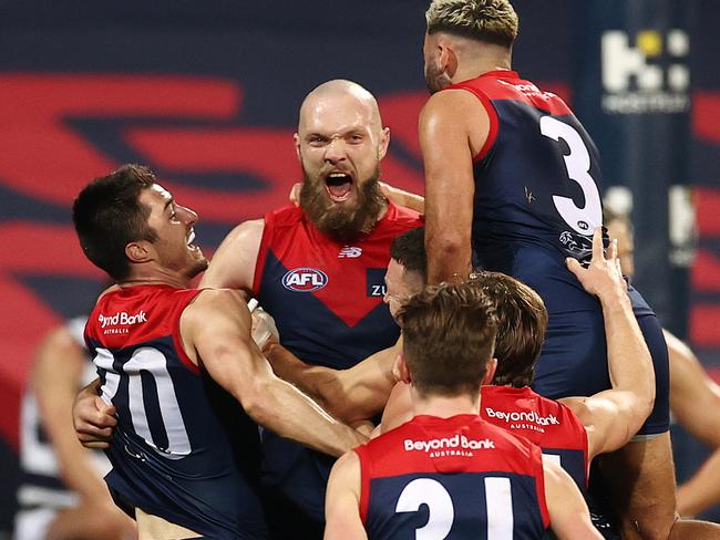 Gawn was the man of the hour the last time the Demons met the Cats. Picture: Michael Klein