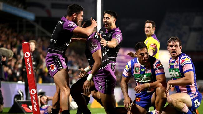 The win puts New Zealand in touching distance of the finals. Photo by Phil Walter/Getty Images.