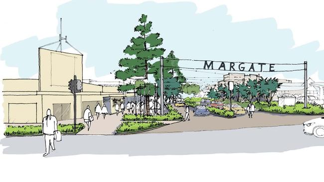 A concept image of the new Margate streetscape.