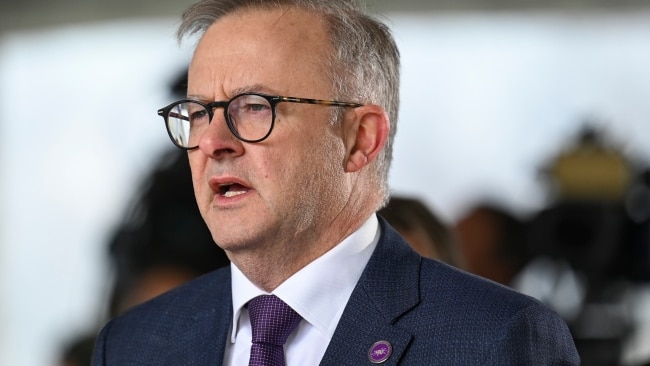 Prime Minister Anthony Albanese reiterated the concerns from Defence and said the incident was flagged with Chinese officials. Picture: NCA NewsWire / Martin Ollman