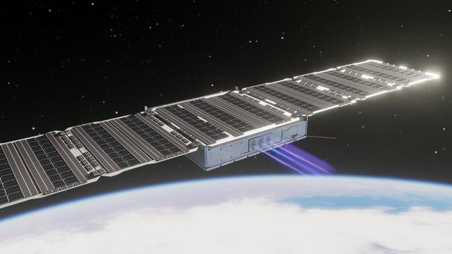 An artists’ impression of Fleet Space’s Alpha satellite.