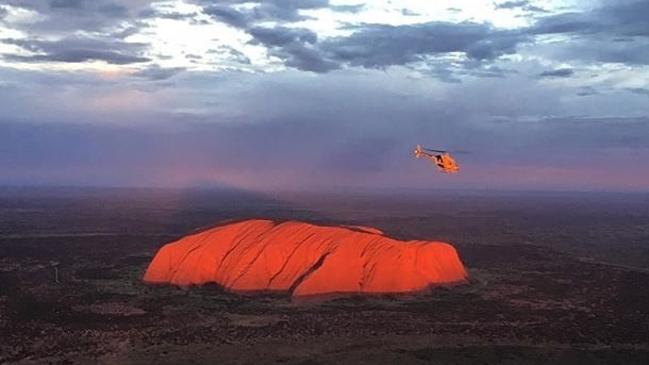 It’s possible to fly over Uluru even if you’re not an astronaut.