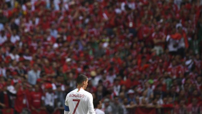 Ronaldo and his people. Picture: AFP