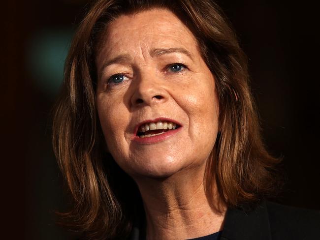 CANBERRA, AUSTRALIA NewsWire Photos - MARCH, 25 2021: President of the ACTU is Michele O'Neil during a press conference in Parliament House in Canberra. Picture: NCA NewsWire / Gary Ramage