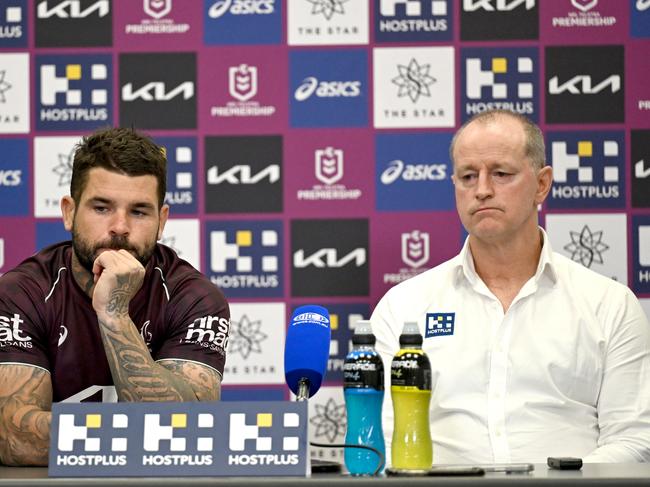 Adam Reynolds and coach Michael Maguire. Picture: NRL photos