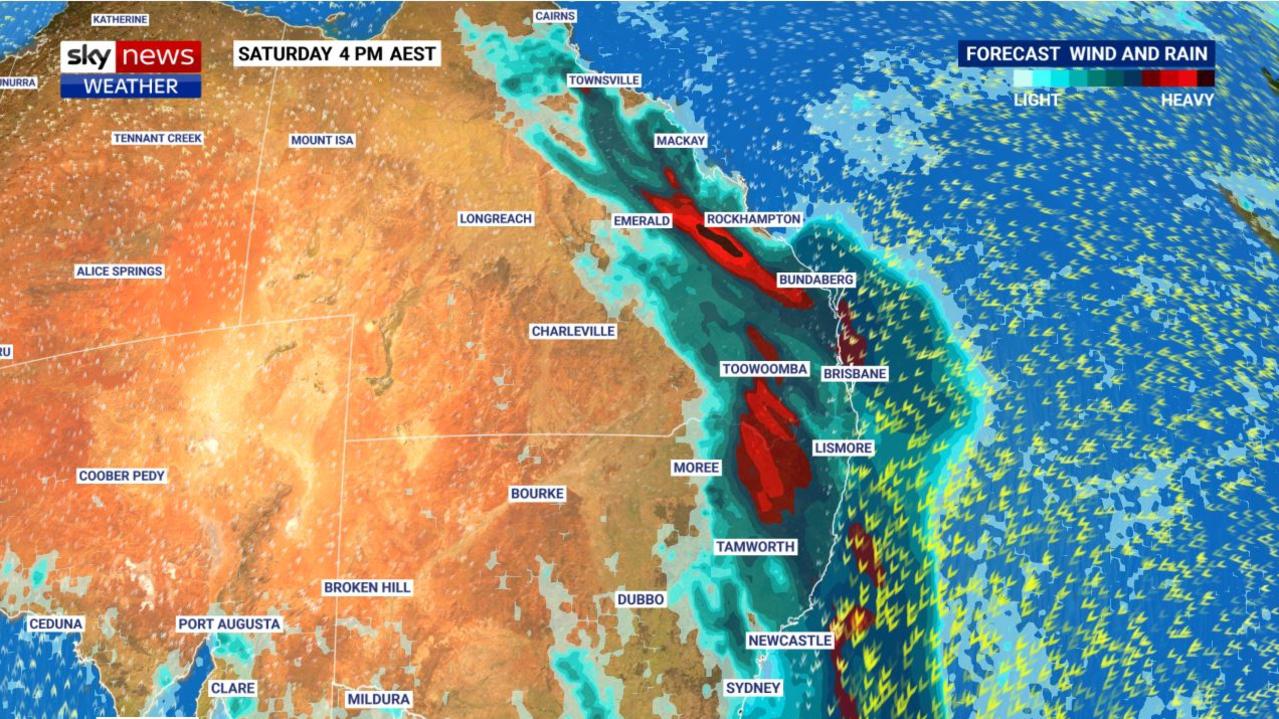 Sunshine Coast weather Bureau forecasts 50mm of rain for the weekend