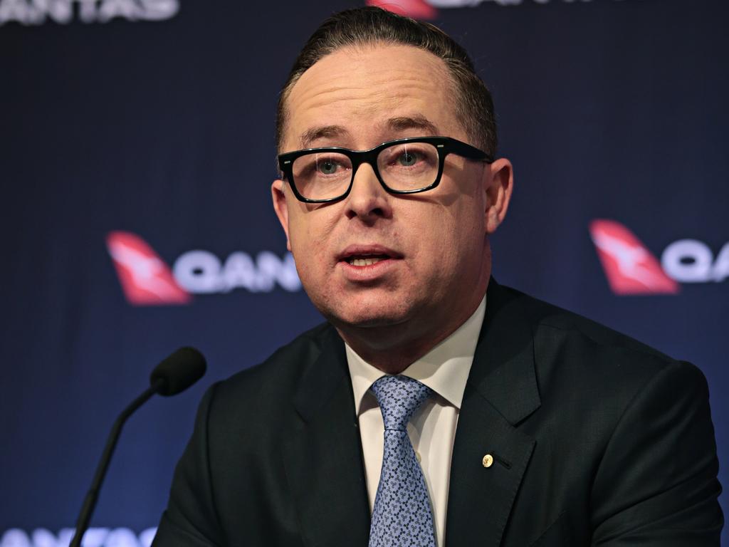 Qantas CEO Alan Joyce said he will not receive a salary for the rest of the financial year. Picture: Adam Yip