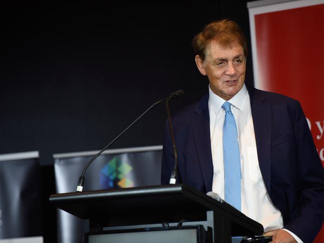 Bill Evans. Westpac chief economist Bill Evans gave his annual reports and predictions to the Geelong Chamber of Commerce breakfast at GMHBA stadium on Friday morning. Pictures: Alan Barber