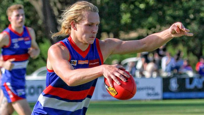 Brad Bernacki in action for Gisborne. Picture: Aaron Cook